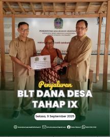 Penyaluran Tahap IX BLT Dana Desa Tahun 2025  